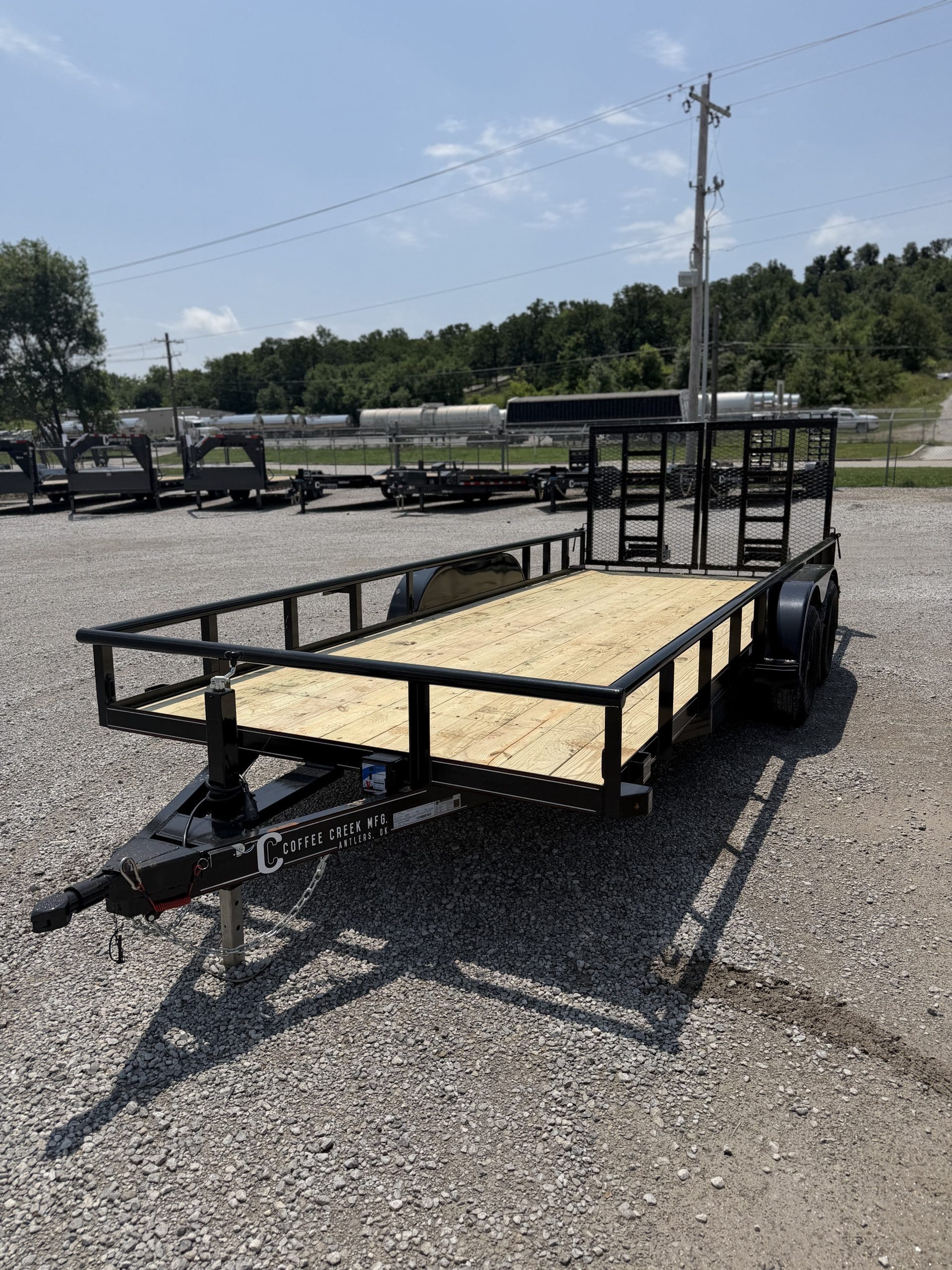 2026 Coffee Creek 83 x18FT Tandem Utility w/ HD tractor gate – #2858