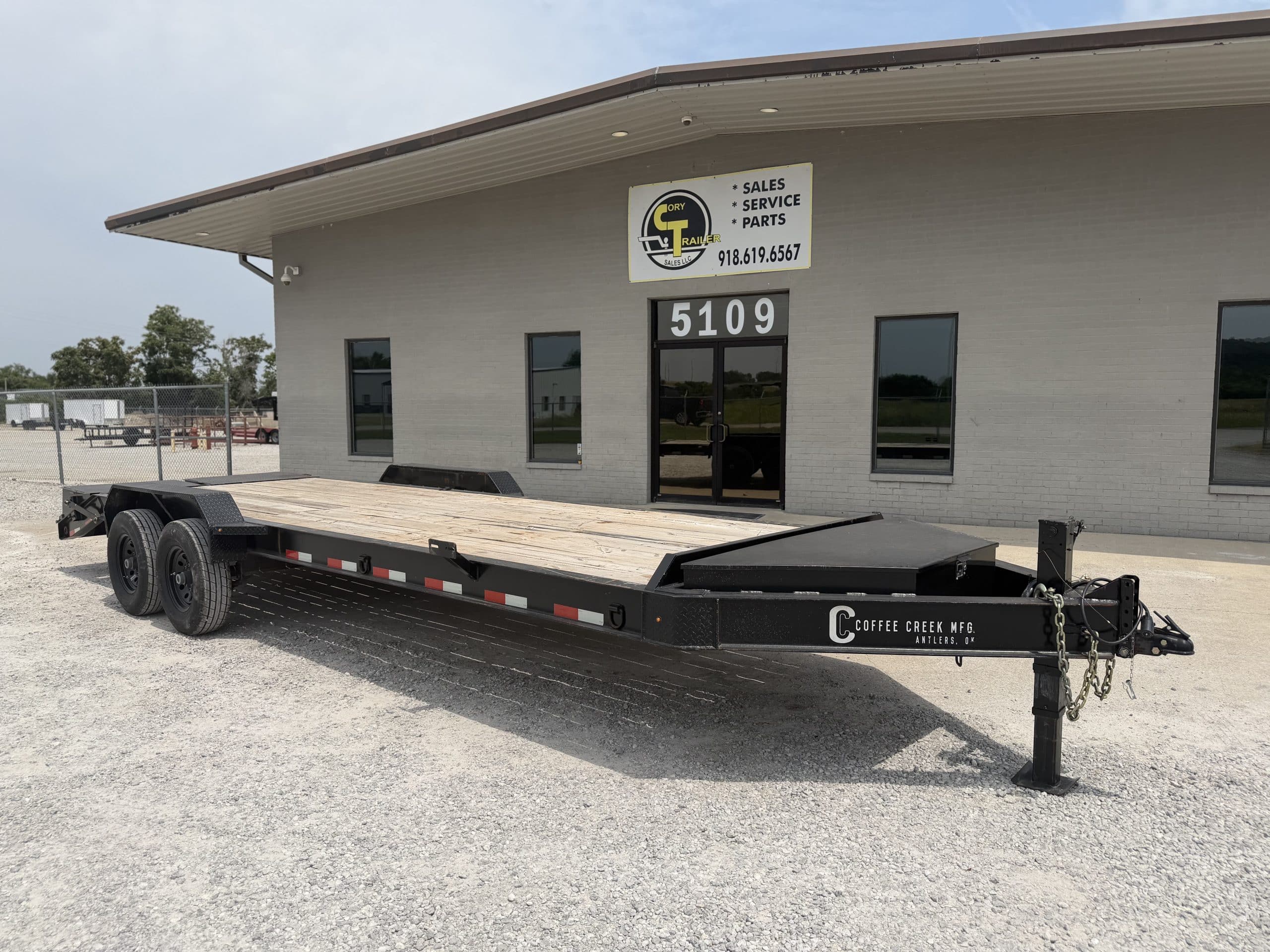 2024 Coffee Creek 24FT Ibeam Equipment Hauler w/ Mega Ramps – #72243